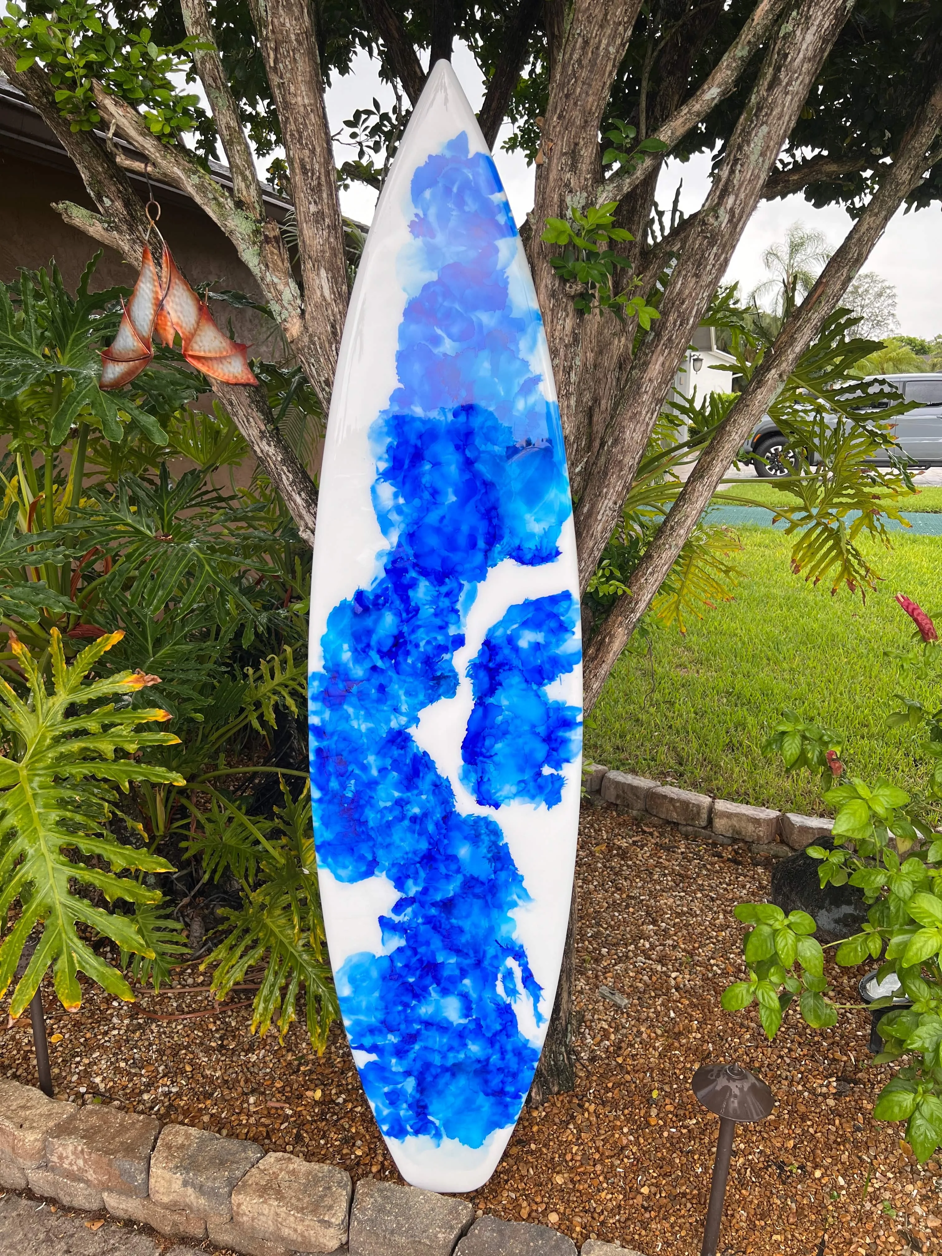 Blotter Beach- 1 of a Kind Surfboard Art