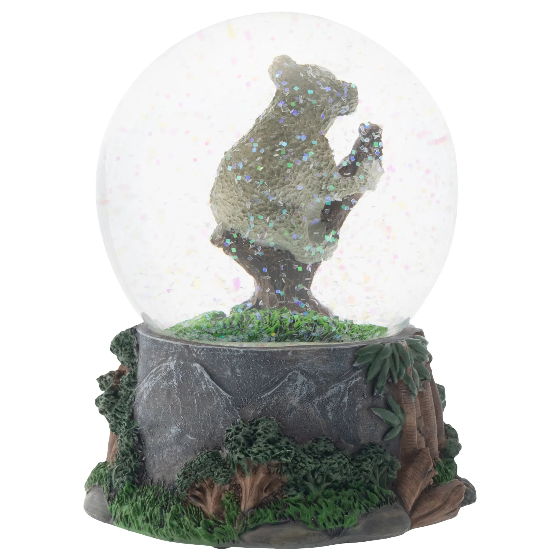 Climbing Koala Family 100MM Musical Snow Globe Plays Tune Born Free