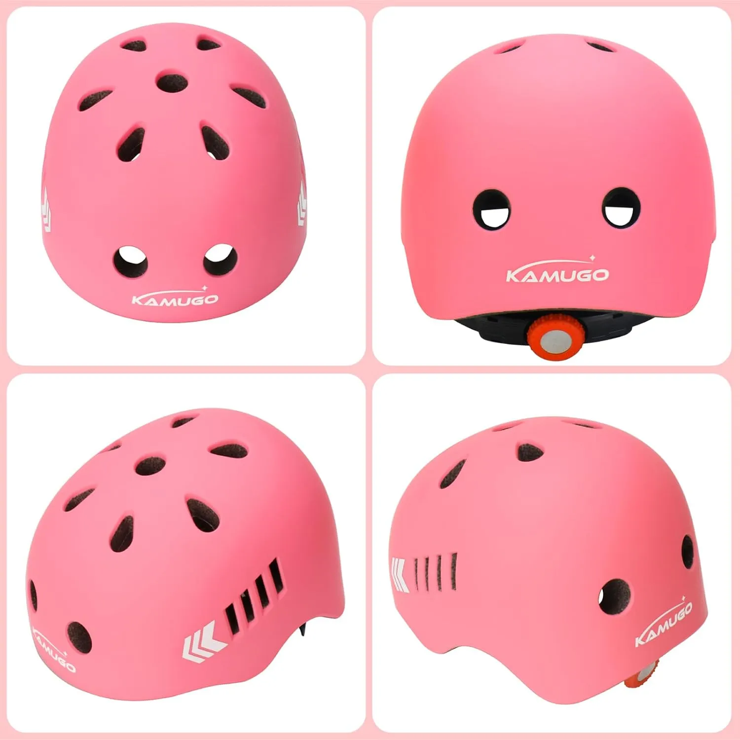 KAMUGO Toddler Helmet Kids Bike Helmet for Girls Boys Ages 2-8 Years,Toddler Bicycle Helmet Suitable for Skateboard Scooter Roller Skating Inline Roller Skating