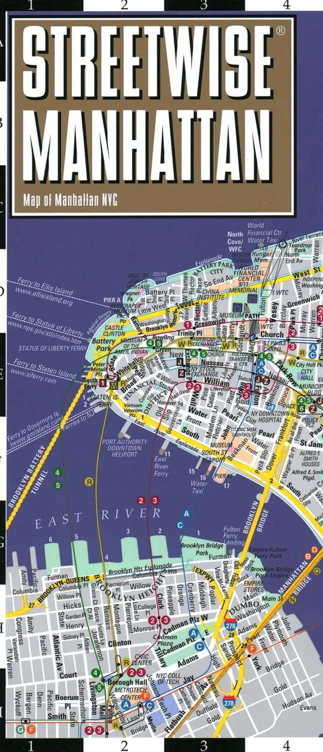 Streetwise Manhattan Map - Laminated City Center Street Map of Manhattan, New York (Michelin Streetwise Maps) Mass Market Paperback  Folded Map, June 11, 2024