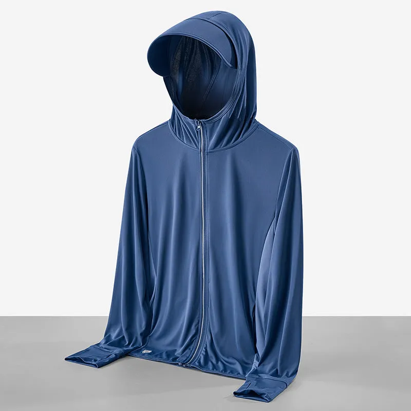 Sun Resistant Clothes Summer Knit Breathable Sun Protection Clothing for Men